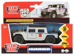 78556 [SB-18-09-H1-P-WB]Технопарк. Машина «HUMMER h1 ПИКАП ПОЛИЦИЯ» металл. инерц. 12 см (открыв. двери, багажник)