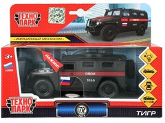 78558 [CT12-357-N-BL(MATTE)-WB]Технопарк. Машина «ГАЗ ТИГР Омон» металл. инерц. 13,7 см (свет, звук, подвиж. детали)