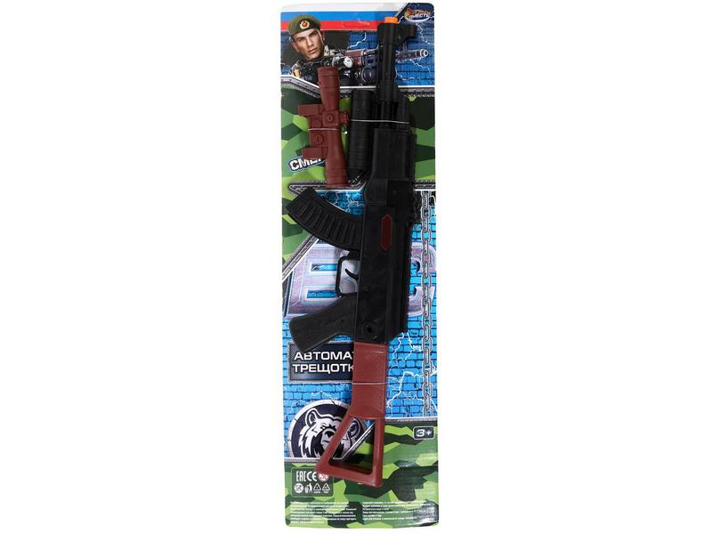Автомат-трещетка 14*51*3 см на планшете 2112G0072-R