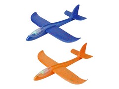 Самолет из пенопласта 47см (свет) в пак. BFJ24-105