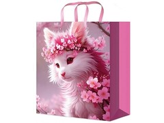 78635 [ПКП-0308]Пакет подарочный «ВЕСЕННЯЯ КОШЕЧКА» 11,5*14,5*6 см (глян. лам.)