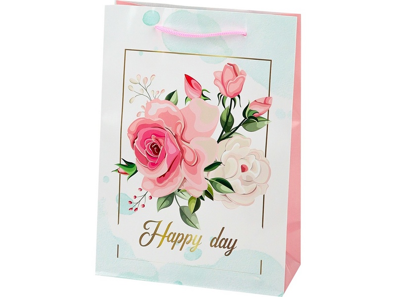 Пакет подарочный «PRESENT» 22*31*10 см (глян. лам.)