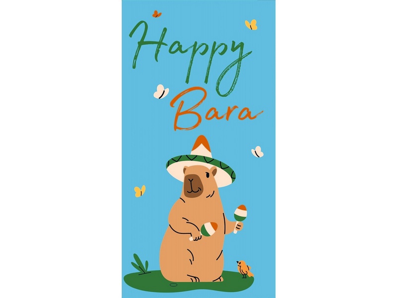 Конверт для денег "Happy Bara" (с капибарой) 1-04-0430