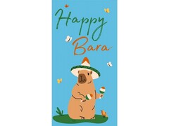 78681 [1-04-0430]Конверт для денег "Happy Bara" (с капибарой) 1-04-0430