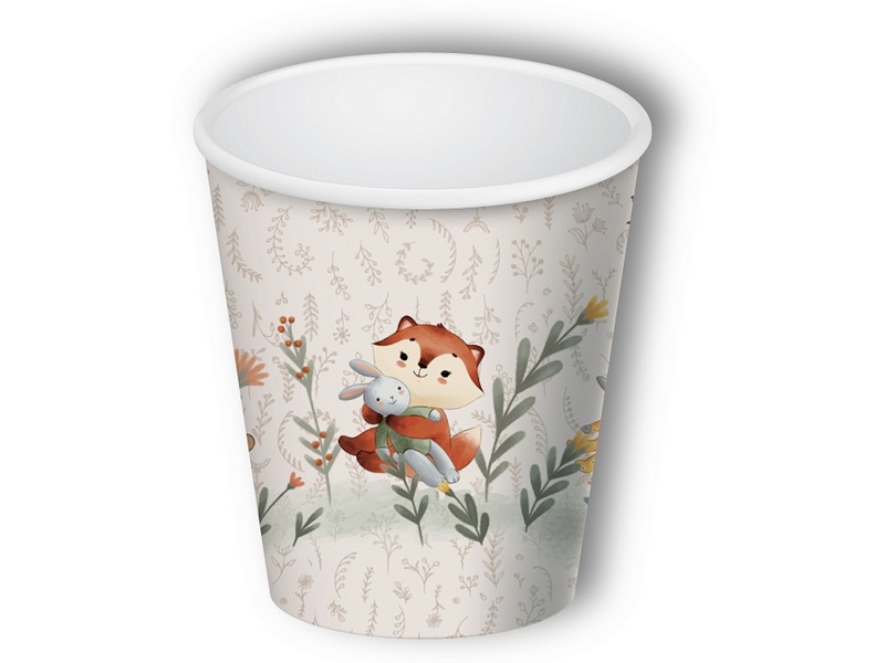 Стаканы бумажные ЛИСИЧКИ (250 мл, 6 шт) СТ-2113