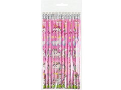 Карандаш ч/г незаточ. с ластиком «ЕДИНОРОГИ» (12шт/уп) КЧ-1770