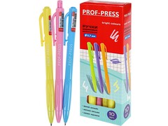 78698 [РШ-4021]Ручка шариковая «BRIGHT COLOURS» цветной корпус 0,7 мм СИНЯЯ (10шт/уп) РШ-4021