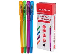 Ручка шариковая «CRYSTAL COLORS» полупрозрачный корпус 0,7 мм СИНЯЯ (12шт/уп) РШ-4744