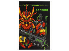 Блокнот А6 40л клетка «КРАСНЫЙ РОБОТ» (скрепка, офсет)