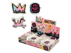 Ластик фигурный ассорти «ТЫ СУПЕР!» (термопласт. резина) 24шт/уп