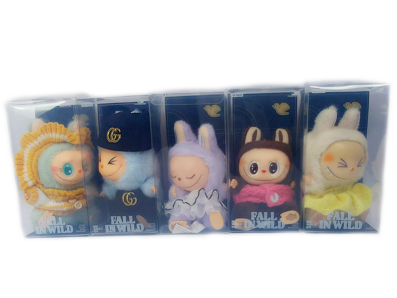 Игрушка-подвеска «Лабубу» (мех) 15 см в одежде в кор. Kkb yf 001