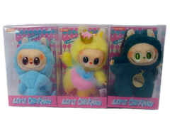 79060 [KKX mix]Игрушка-подвеска «Лабубу» (мех) 16 см в кор. KKX mix