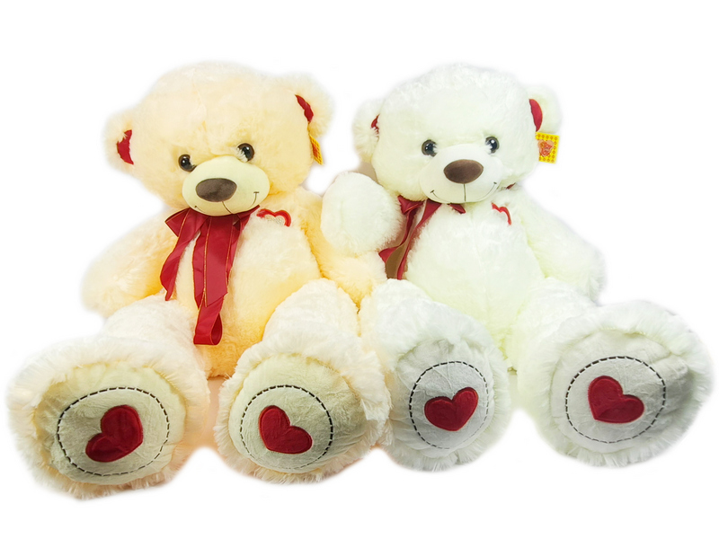 Медведь Бант атлас бордо 1-6081-60