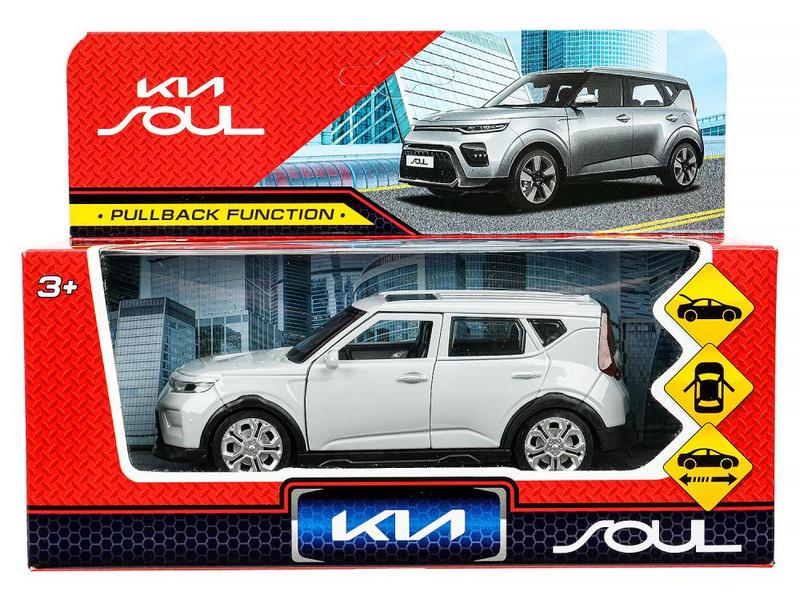 Технопарк. Машина «KIA soul» металл. инерц. 12 см (открыв. двери, багажник) серебряный