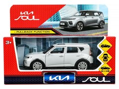 79176 [SOUL-12-SR]Технопарк. Машина «KIA soul» металл. инерц. 12 см (открыв. двери, багажник) серебряный
