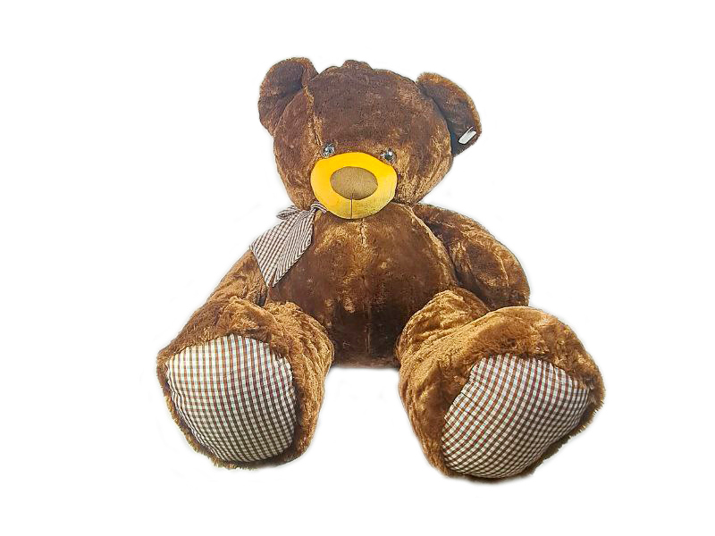 Купить оптом Медведь коричневый Бант клетка 1390/85 в Луганске