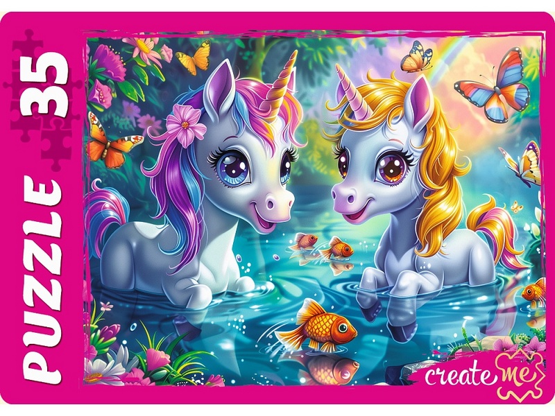 МАКСИ-ПАЗЛЫ 35 элементов. ЕДИНОРОГИ В ПРУДУ