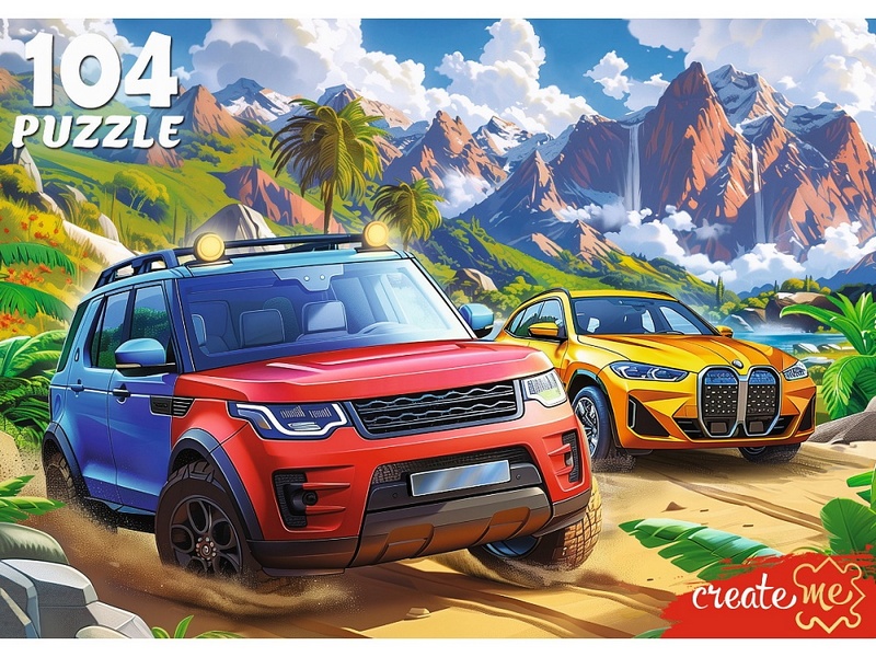 Купить оптом ПАЗЛЫ 104 элемента. ГОНКИ В ДЖУНГЛЯХ в Луганске
