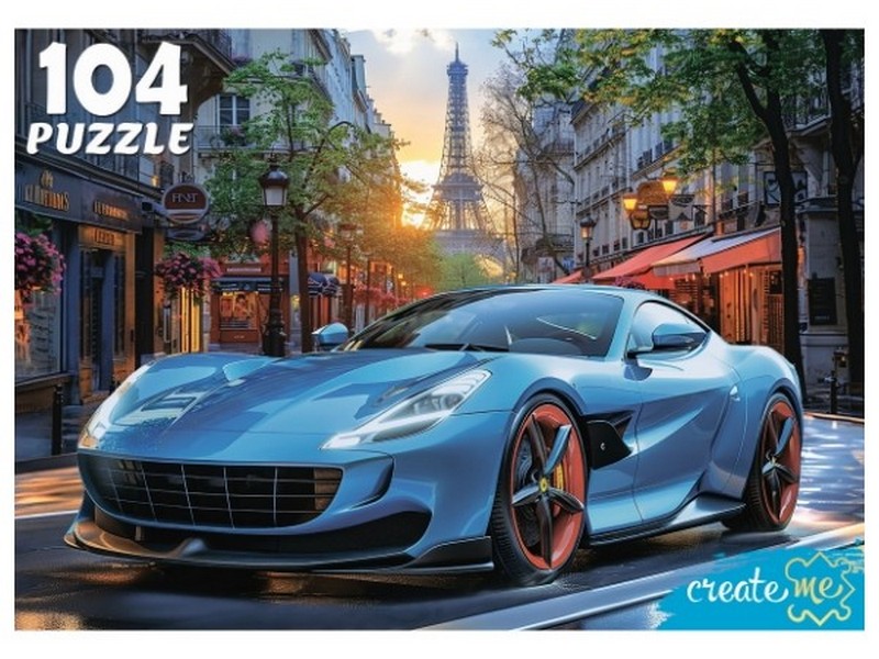 Купить оптом ПАЗЛЫ 104 элемента. ШИКАРНЫЙ АВТОМОБИЛЬ В ПАРИЖЕ в Луганске