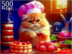 79298 [П500-3063]ПАЗЛЫ 500 элементов. КОТИК-ПЕКАРЬ