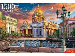 79303 [Ф1500-6647]ПАЗЛЫ 1500 элементов. ВИД НА ИСААКИЕВСКИЙ СОБОР