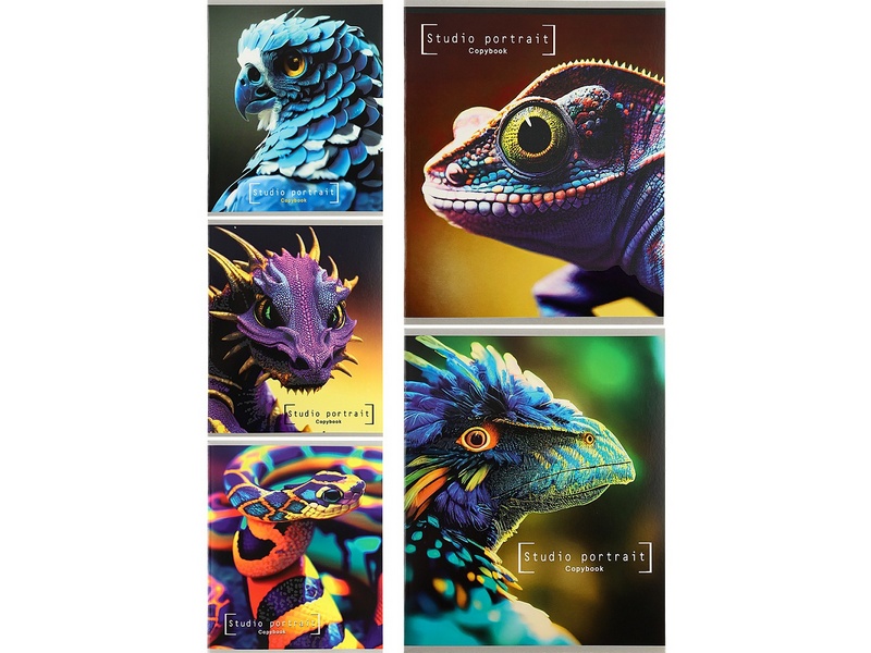 Тетрадь 48 л КЛЕТКА «КРАСОЧНЫЕ ЖИВОТНЫЕ» (цвет. мел. обл.)