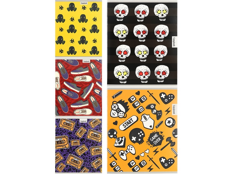 Тетрадь 48 л КЛЕТКА «КРАСОЧНЫЕ КАРТИНКИ -4» (цвет. мел. обл.)