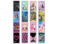 Блокнот А6 24 л клетка BG "МИКС. Девочки" (скрепка, офсет)