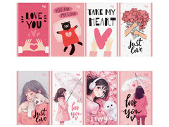 Блокнот А6 32 л клетка BG "Девчачьи радости"