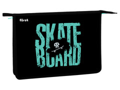 Папка А4 для тетрадей 1 отделение Först "Skateboard" на молнии