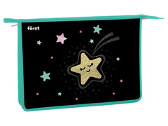 79377 [FT-PP-A40401]Папка А4 для тетрадей 1 отделение Först "Stars" на молнии