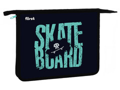 79384 [FT-PP-A50413]Папка А5 для тетрадей 1 отделение Först "Skateboard" на молнии