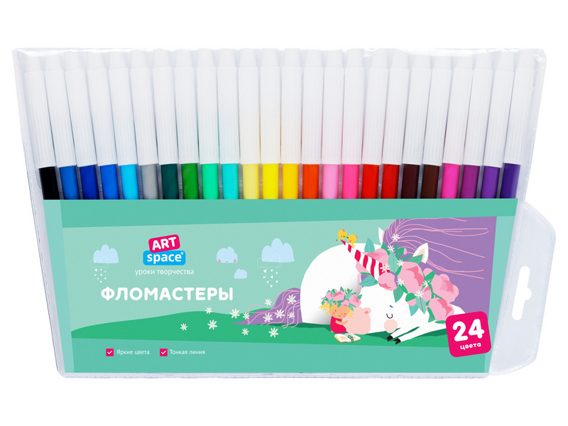 Фломастеры невентилируемые 24 цв. ArtSpace "Рассказы"