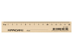 79426 [КР-15007]Линейка деревянная 15 см «Красин. Стандарт»