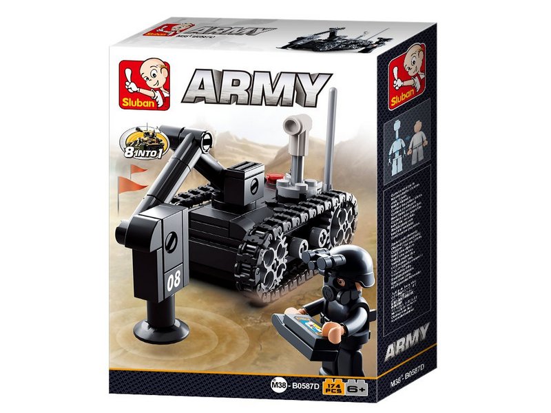 Конструктор "Армия" 174 дет. в кор. M38-B0587D