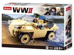 Конструктор "Военный автомобиль" 103 дет в кор. M38-B0690