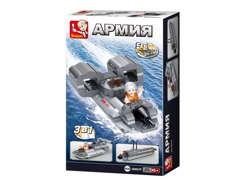 Конструктор "Катер" 101 дет. в кор. M38-B0537F