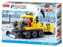 79539 [M38-B0952]Конструктор "Снегоуборочный трактор" 145 дет. в кор. M38-B0952