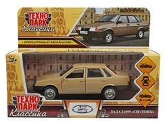 79642 [21099-12-BG]Технопарк. Машина «LADA-21099 "СПУТНИК» металл. инерц. 12 см (открыв. двери, багажник) бежевый
