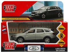Технопарк. Машина «LADA VESTA SW CROSS» металл. инерц. 12 см (открыв. двери, багажник) серый