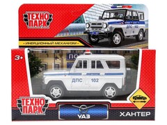79659 [HUNTER-11POL-SR]Технопарк. Машина «УАЗ ХАНТЕР ПОЛИЦИЯ» металл. инерц. 10,5 см (открыв. двери)