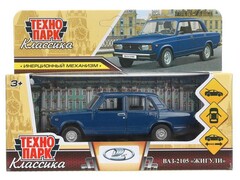 79664 [2105-12-BU-WOD]Технопарк. Машина «LADA ваз-2105 1997» металл. инерц. 12 см (открыв. двери, багажник) темно-синий
