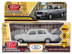 79665 [2105-12-GY]Технопарк. Машина «LADA ваз-2105 1997» металл. инерц. 12 см (открыв. двери, багажник) серебристый