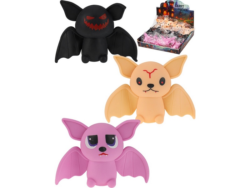 Купить оптом Антистресс-мялка "Летучая мышь" 10 см (12шт/уп) ИК-5801 в Луганске