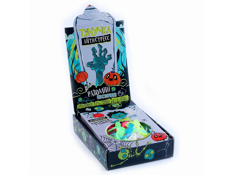 Купить оптом Антистресс-мялка "Скелетик" 16 см (16шт/уп) ИК-5802 в Луганске