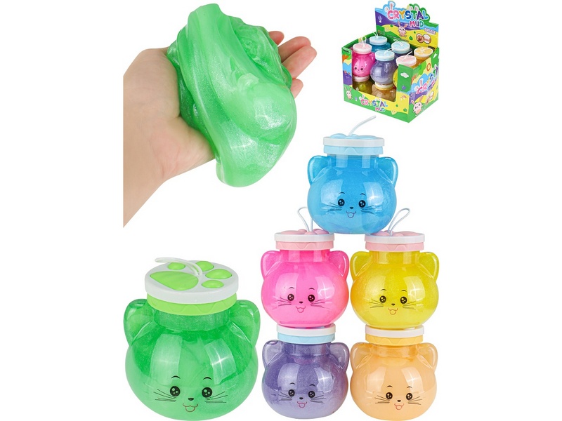 Слайм 12 см «Кошечка» (12шт/уп) JD3765