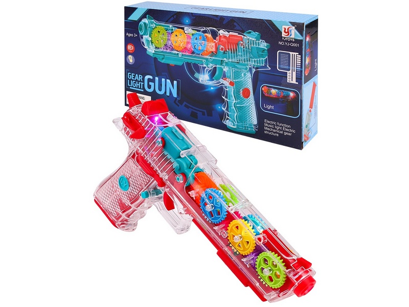 Купить оптом Пистолет на бат. с шестеренками (свет) в кор. 2051912 в Луганске