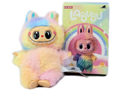 79720 []Игрушка-подвеска "Лабубу радужный" сюрприз (мех) 16 см в кор.