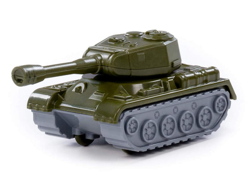 Танк "Штурм" инерц. тёмно-зелёный в пакете