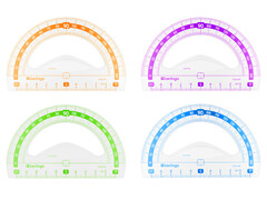 Транспортир Berlingo "Color" 10 см 180° PT_30010